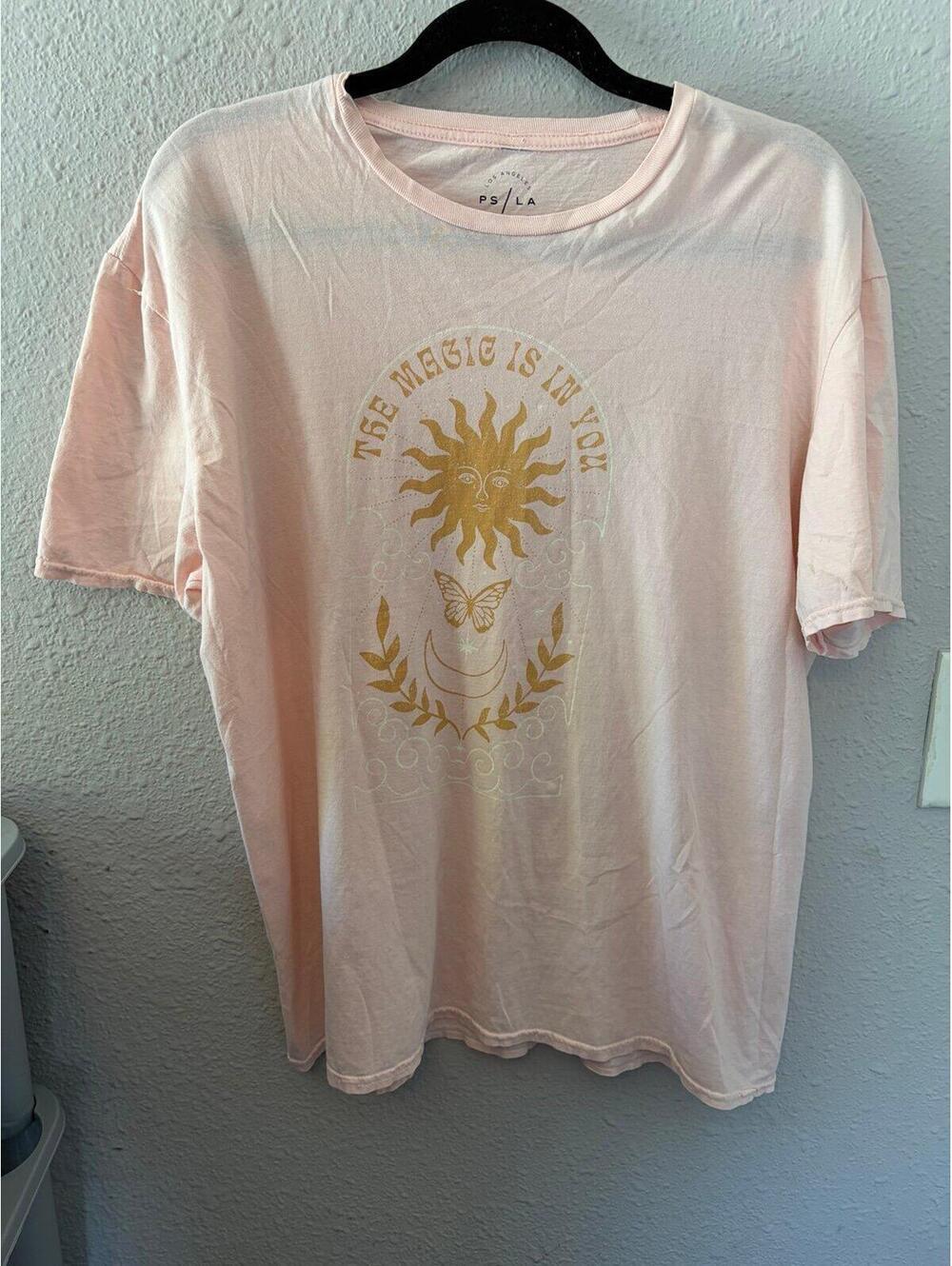 Pacsun pink graphic tee OS